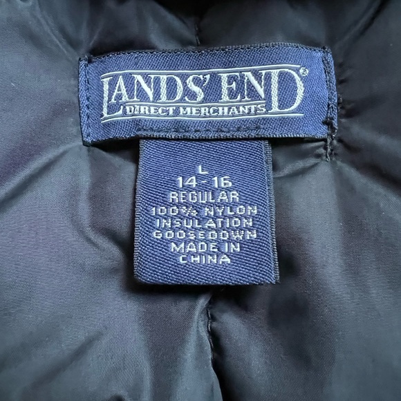 Lands end down puffer vest size kids 14-16 - Picture 6 of 6